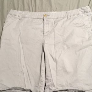 Liz Claiborne Light Gray Bermuda Shorts